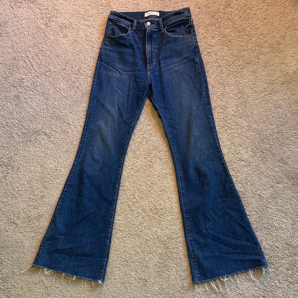 Abercrombie & Fitch ultra high rise flare jeans